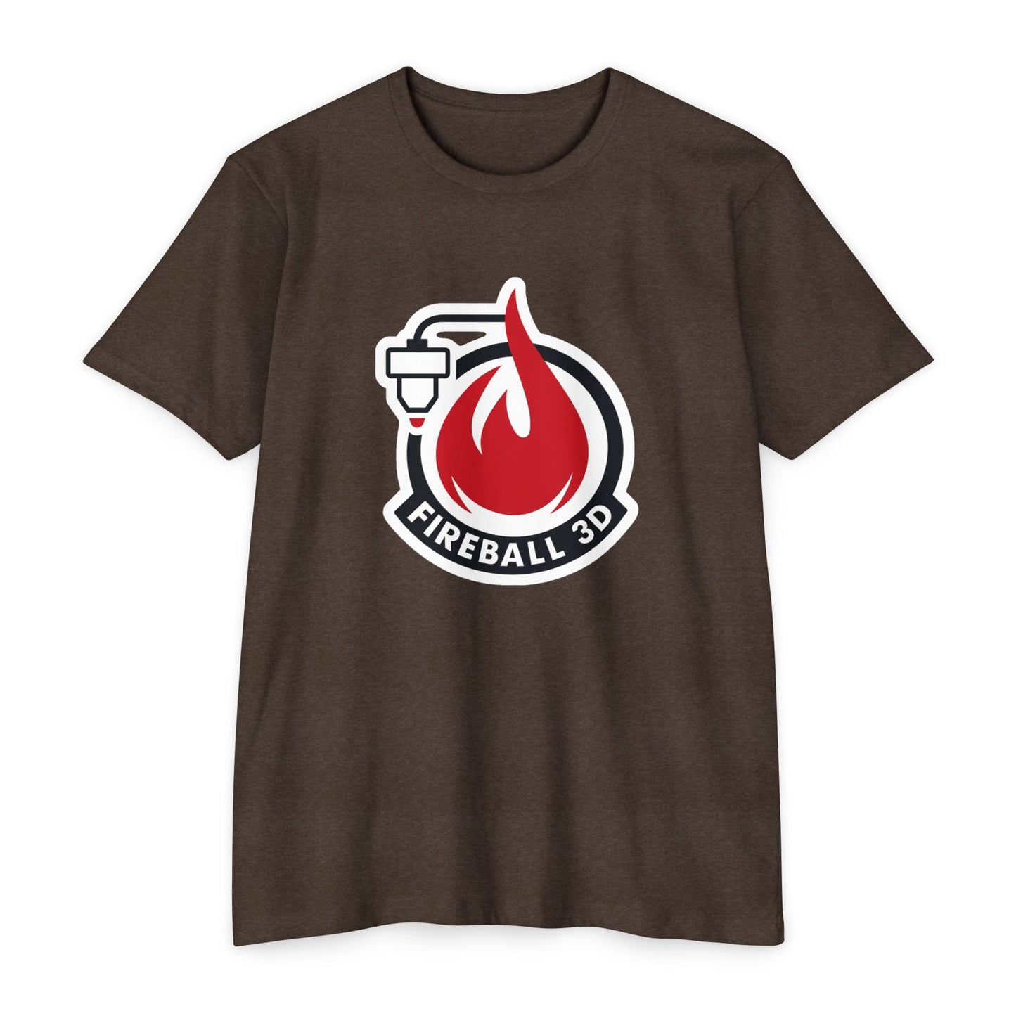 Camiseta CVC de Fireball 3D v4.1 Outlined