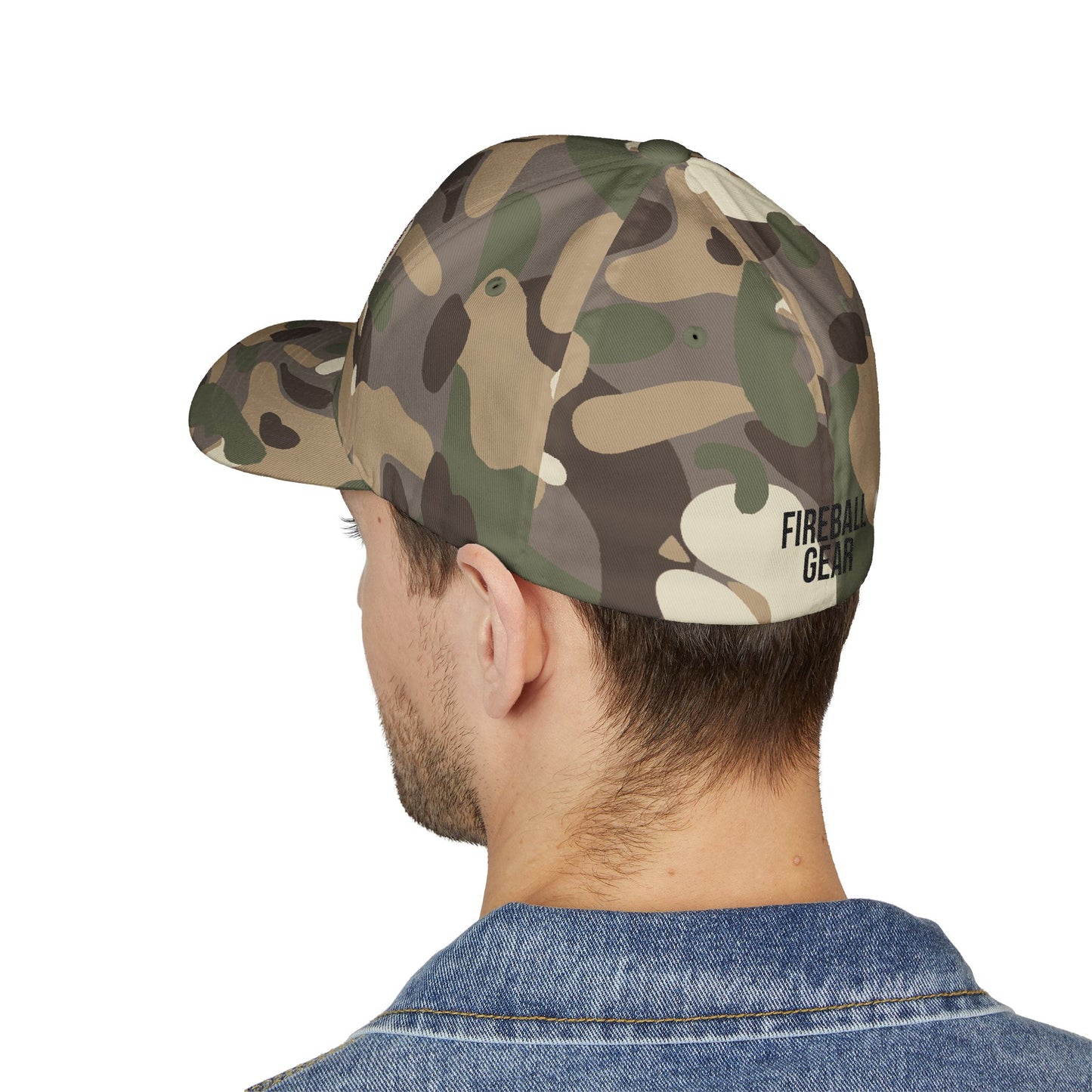 Gorra de béisbol bordada FlexFit Fireball 3D - Colores claros