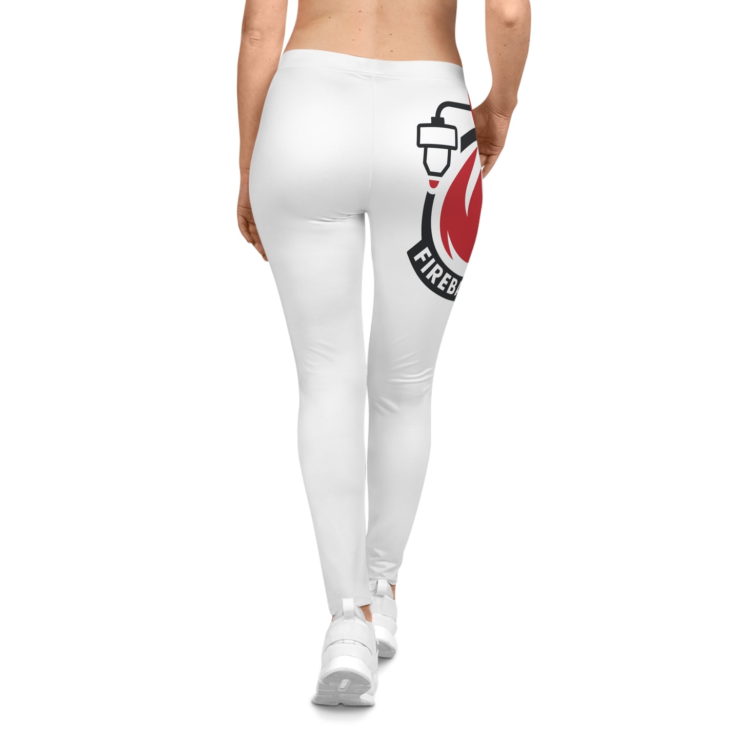 Fireball 3D Women's Leggings - White