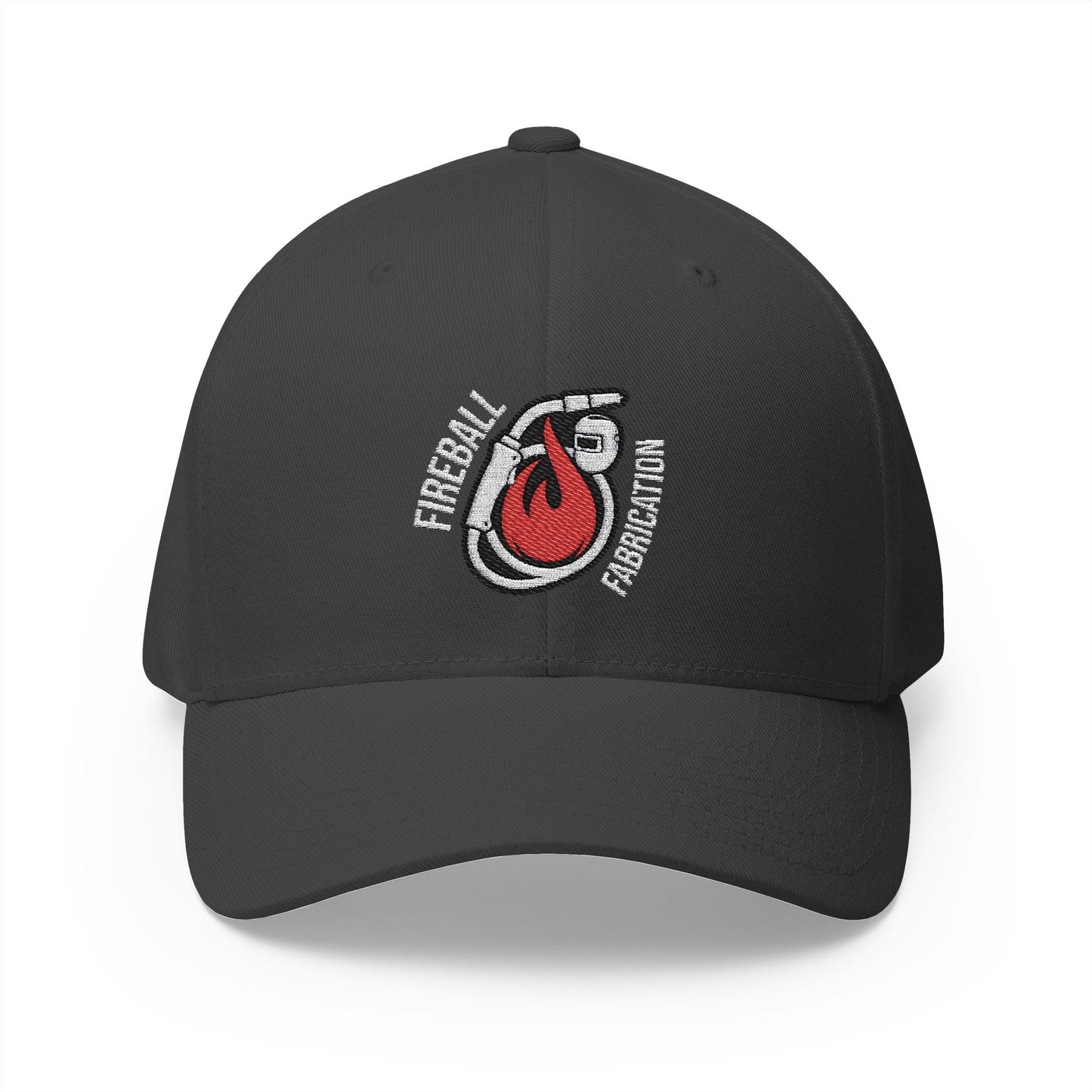 Gorra de béisbol bordada FlexFit de Fireball Fabrication v3.5