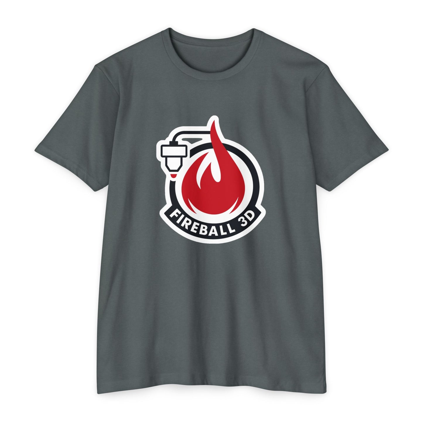 Fireball 3D v4.1 Outlined - Camiseta jaspeada