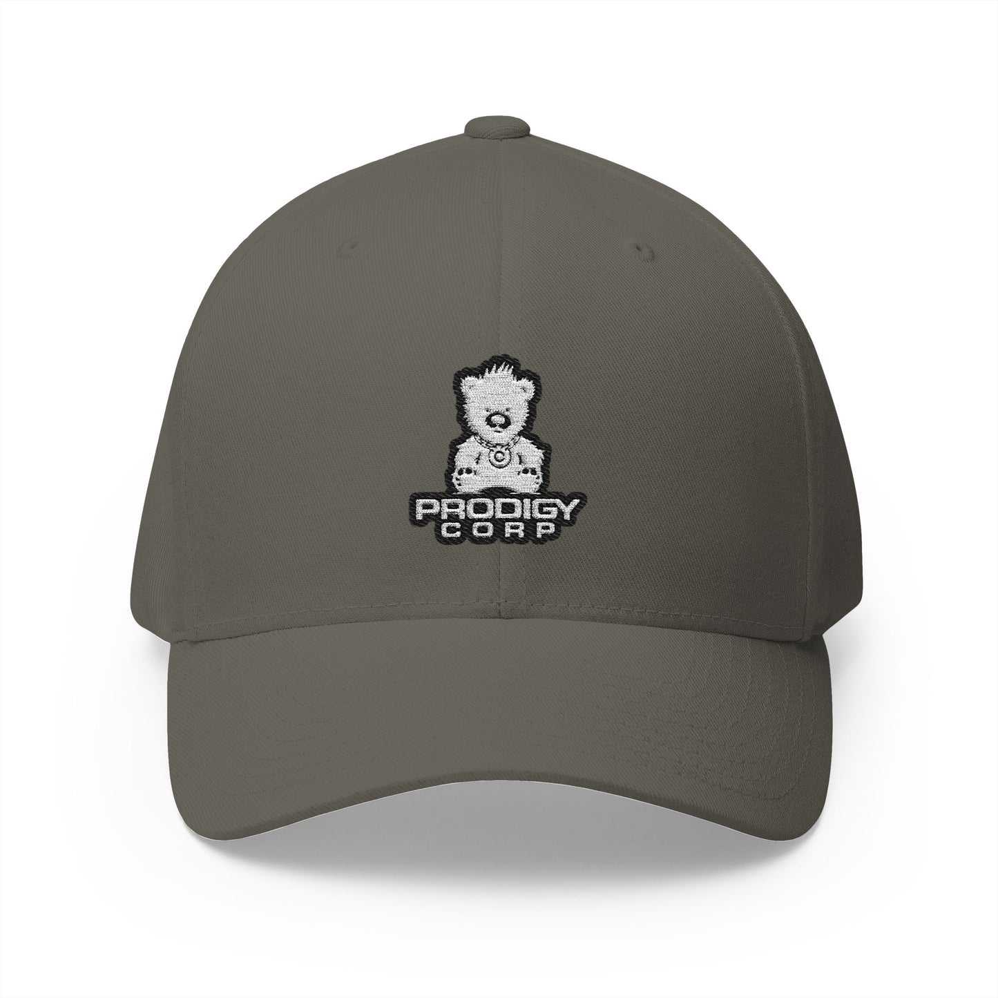 Alien Earth Prodigy Corp - FlexFit Embroidered Baseball Cap - White Thread