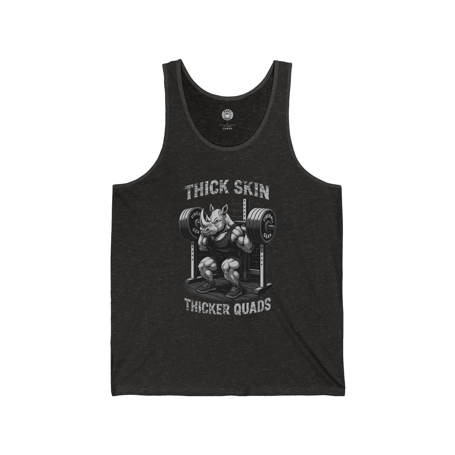 Beast Mode Series - Thick Skin, Thicker Quads - Unisex Jersey Tank Top