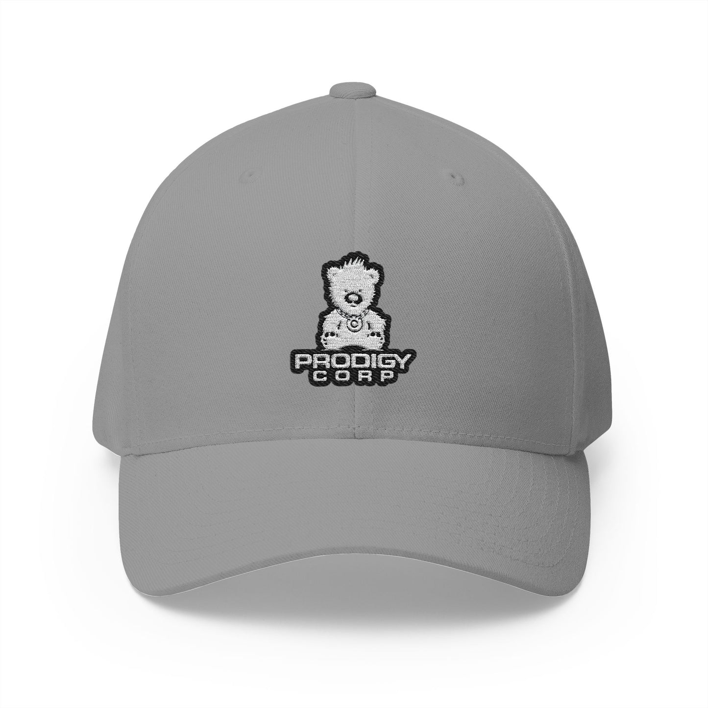 Alien Earth Prodigy Corp - FlexFit Embroidered Baseball Cap - White Thread