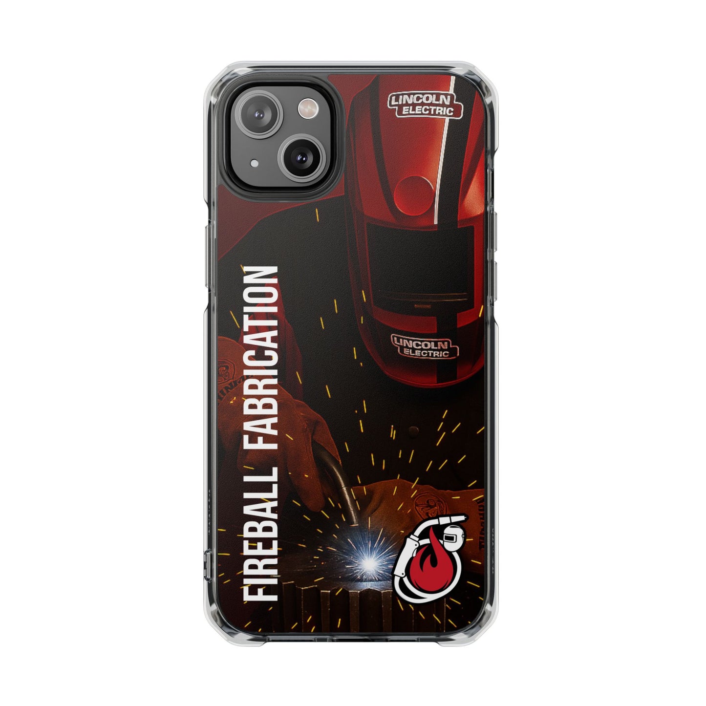 Fireball Fabrication - Fundas magnéticas transparentes resistentes a impactos para iPhone