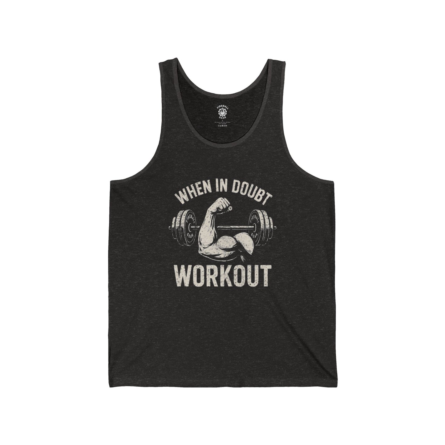 En caso de duda, entrena - Camiseta sin mangas unisex