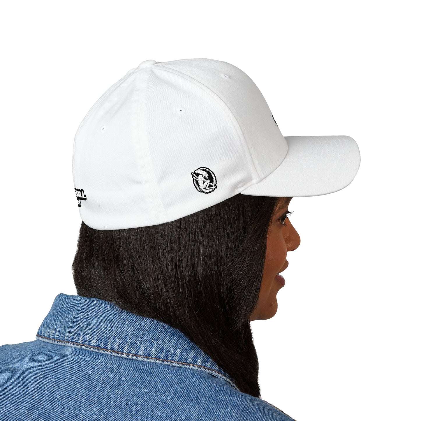 Alien Earth Prodigy Corp - FlexFit Embroidered Baseball Cap - White Thread