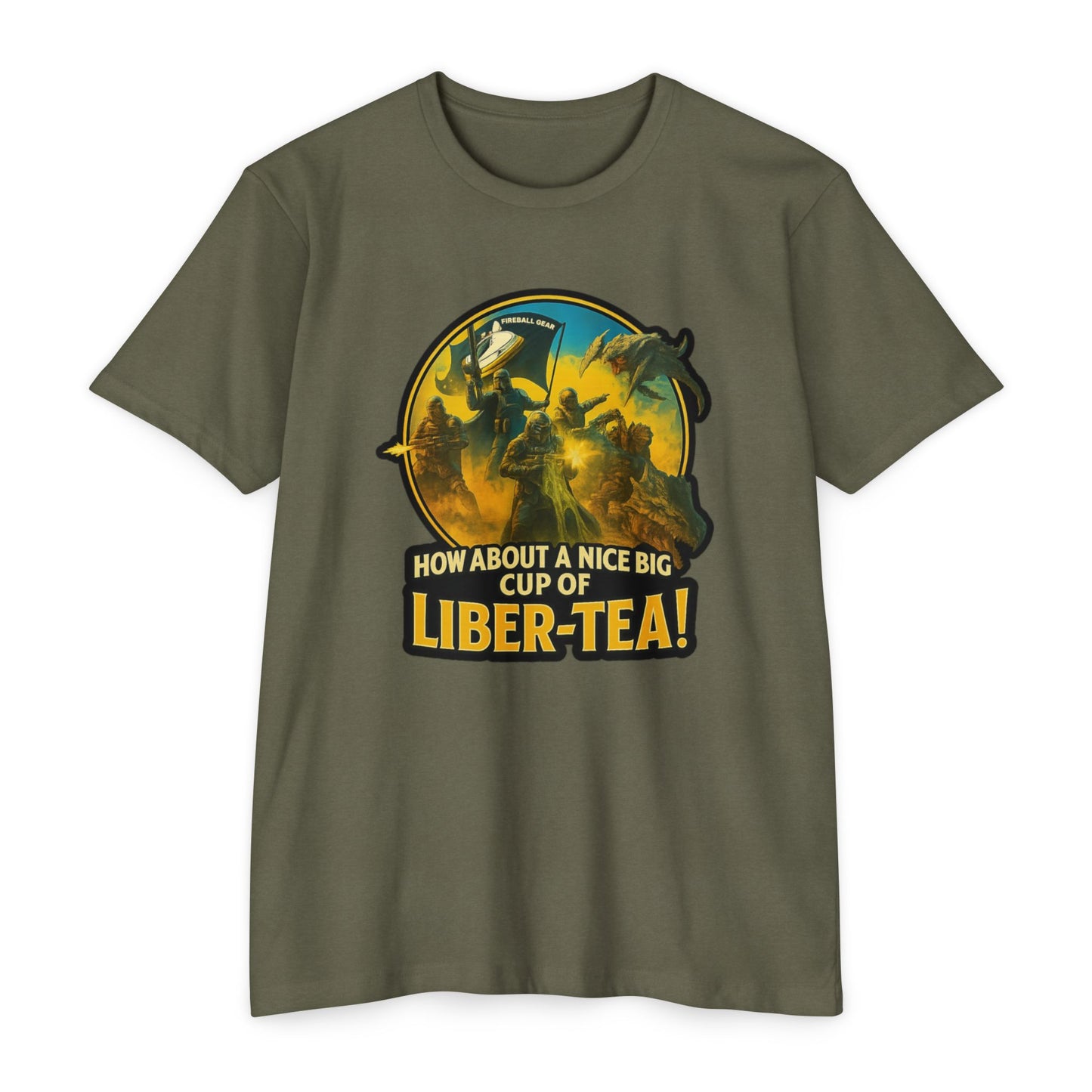 Hell Divers - ¡Disfruta de una buena taza de té LIBRA! - Camiseta CVC