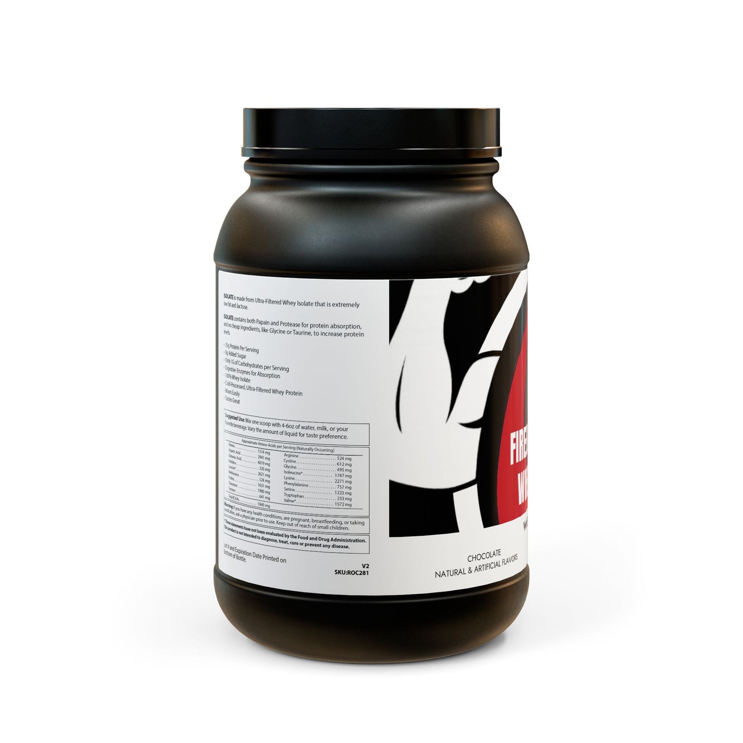 Suplemento de proteína de suero aislado (907 g, 2 lb)