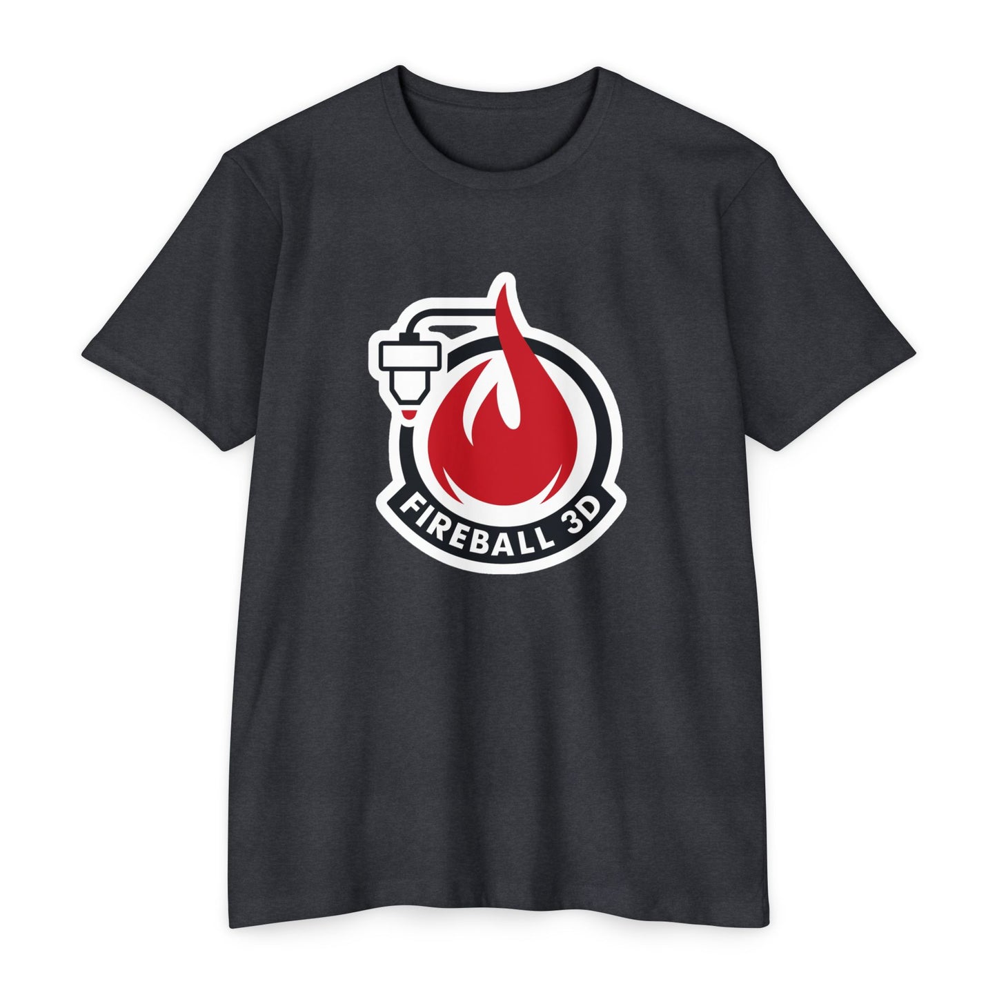 Camiseta CVC de Fireball 3D v4.1 Outlined