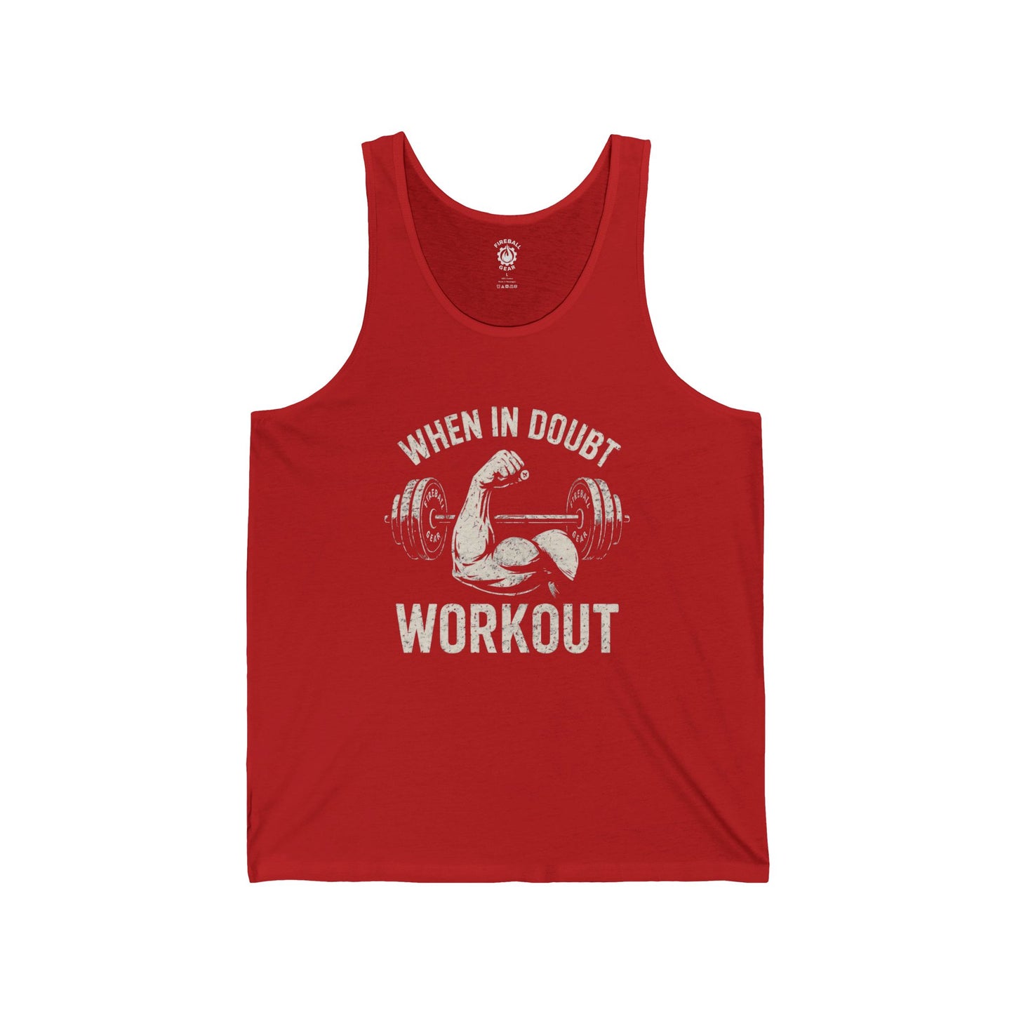 En caso de duda, entrena - Camiseta sin mangas unisex
