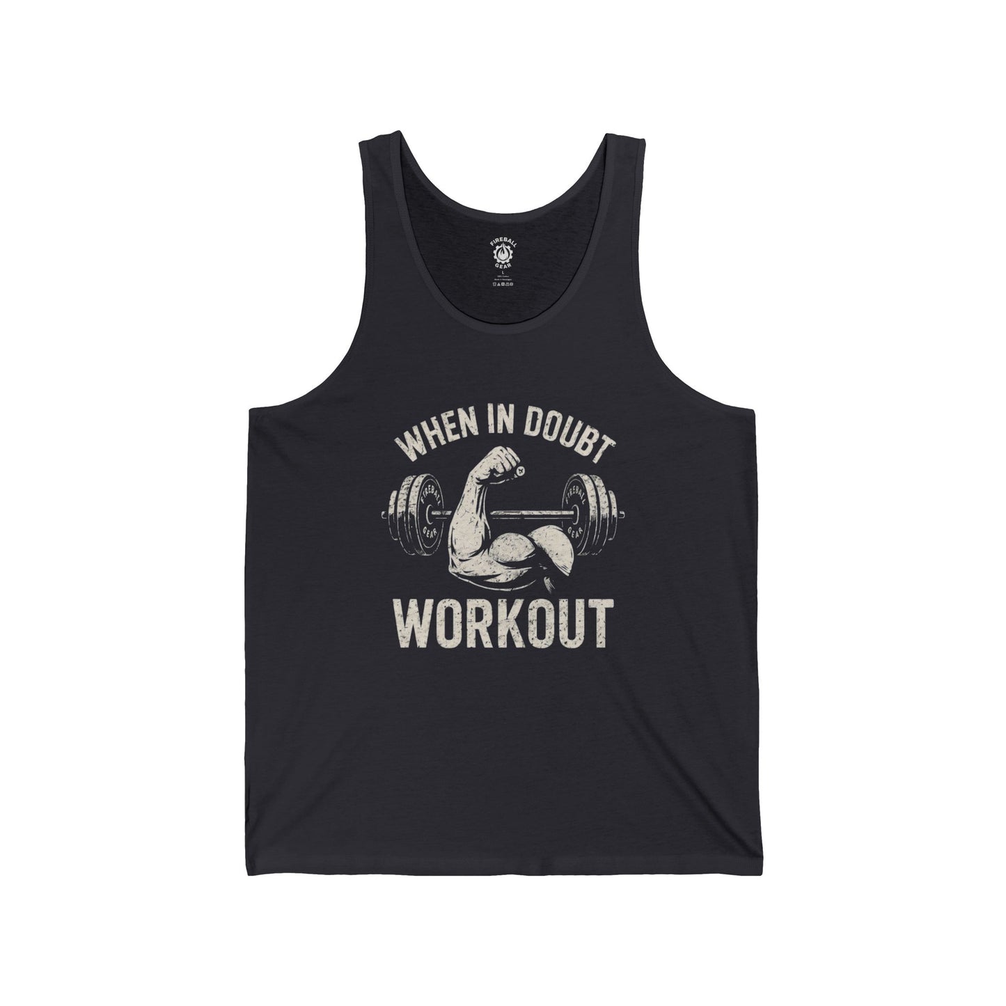 En caso de duda, entrena - Camiseta sin mangas unisex
