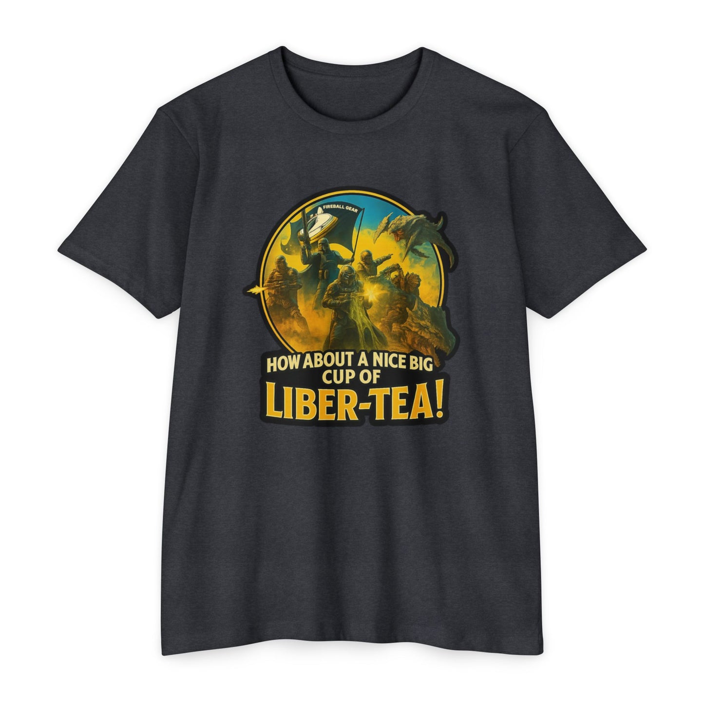 Hell Divers - ¡Disfruta de una buena taza de té LIBRA! - Camiseta CVC