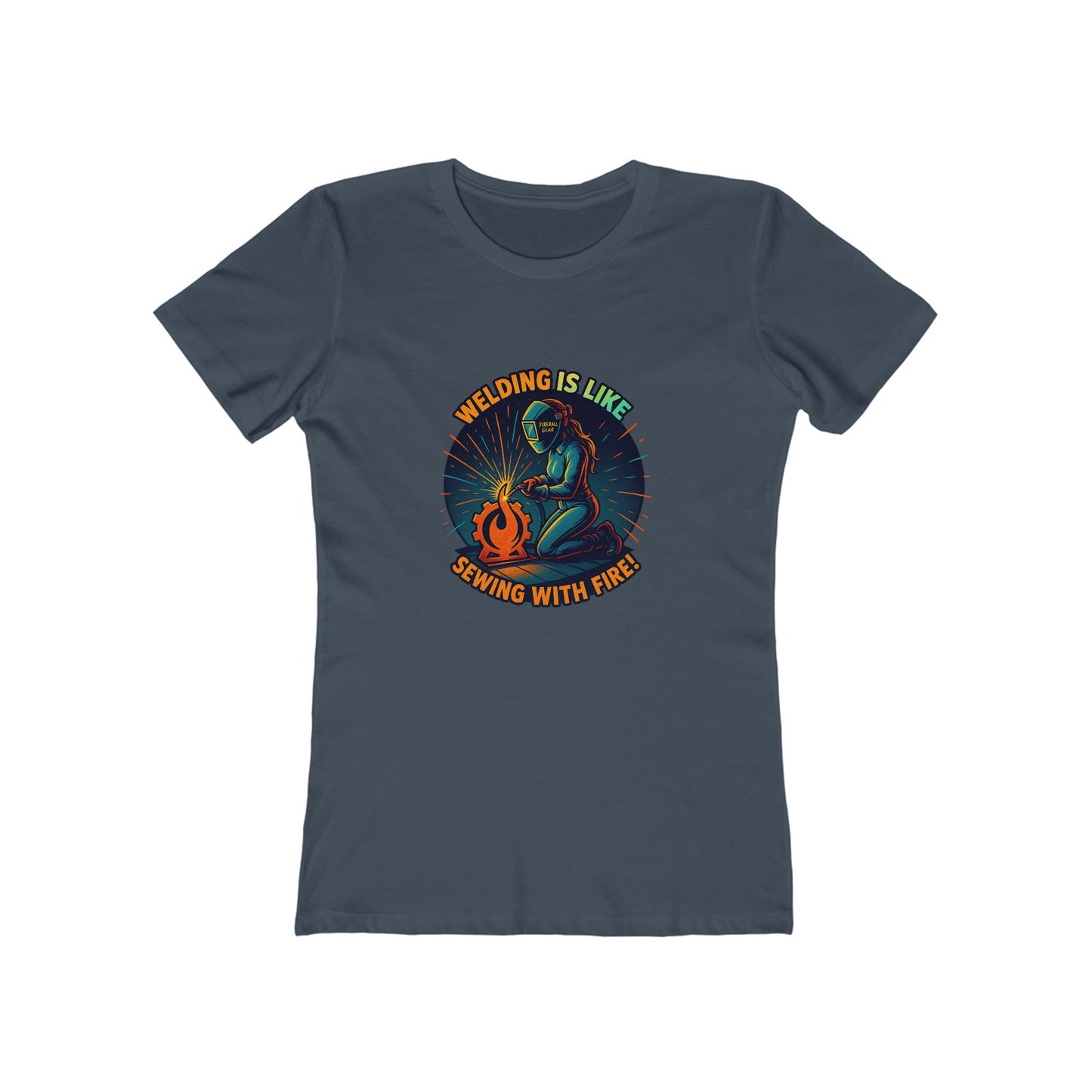 Schweißen ist wie Nähen mit Feuer - Damen Slim Fit T-Shirt
