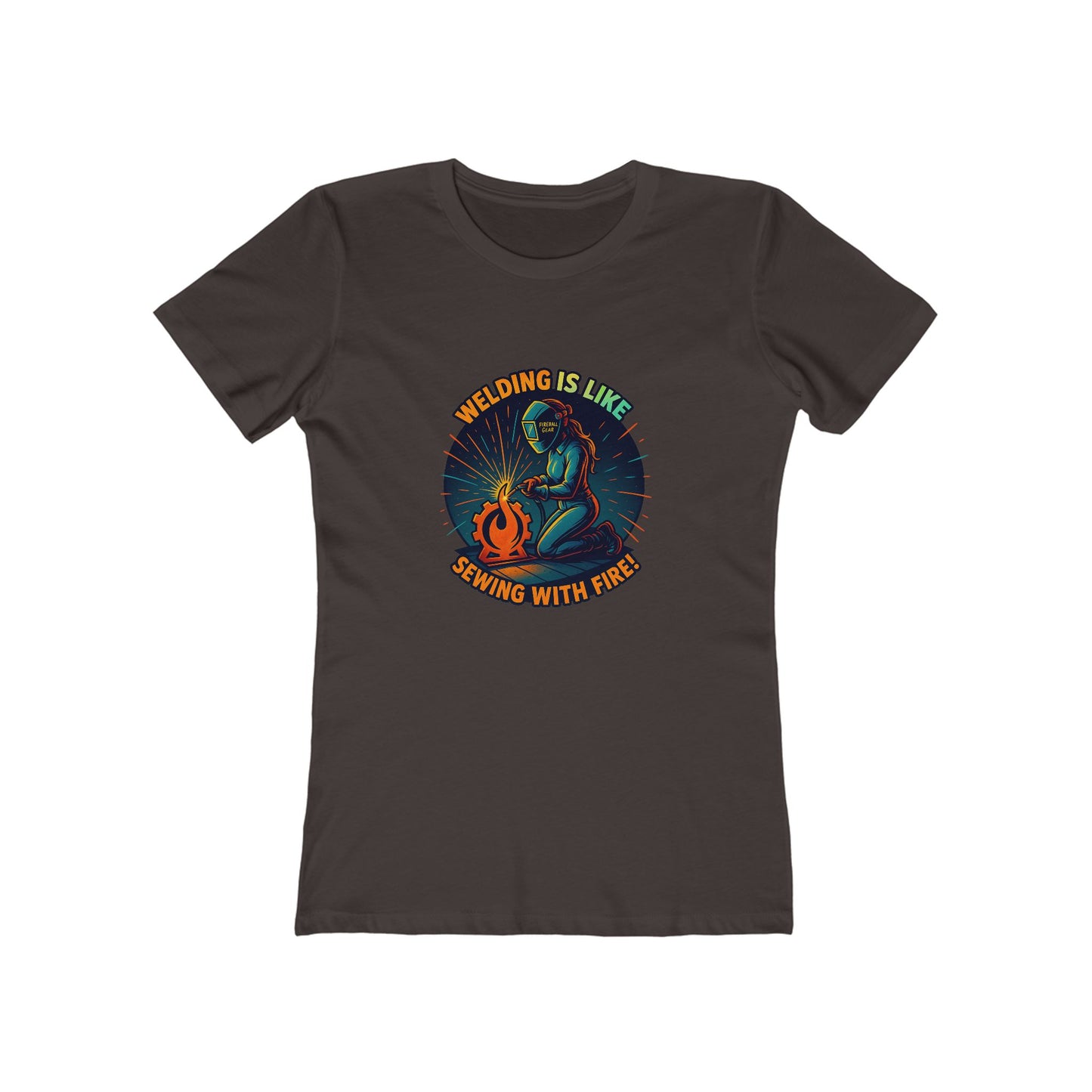 Schweißen ist wie Nähen mit Feuer - Damen Slim Fit T-Shirt