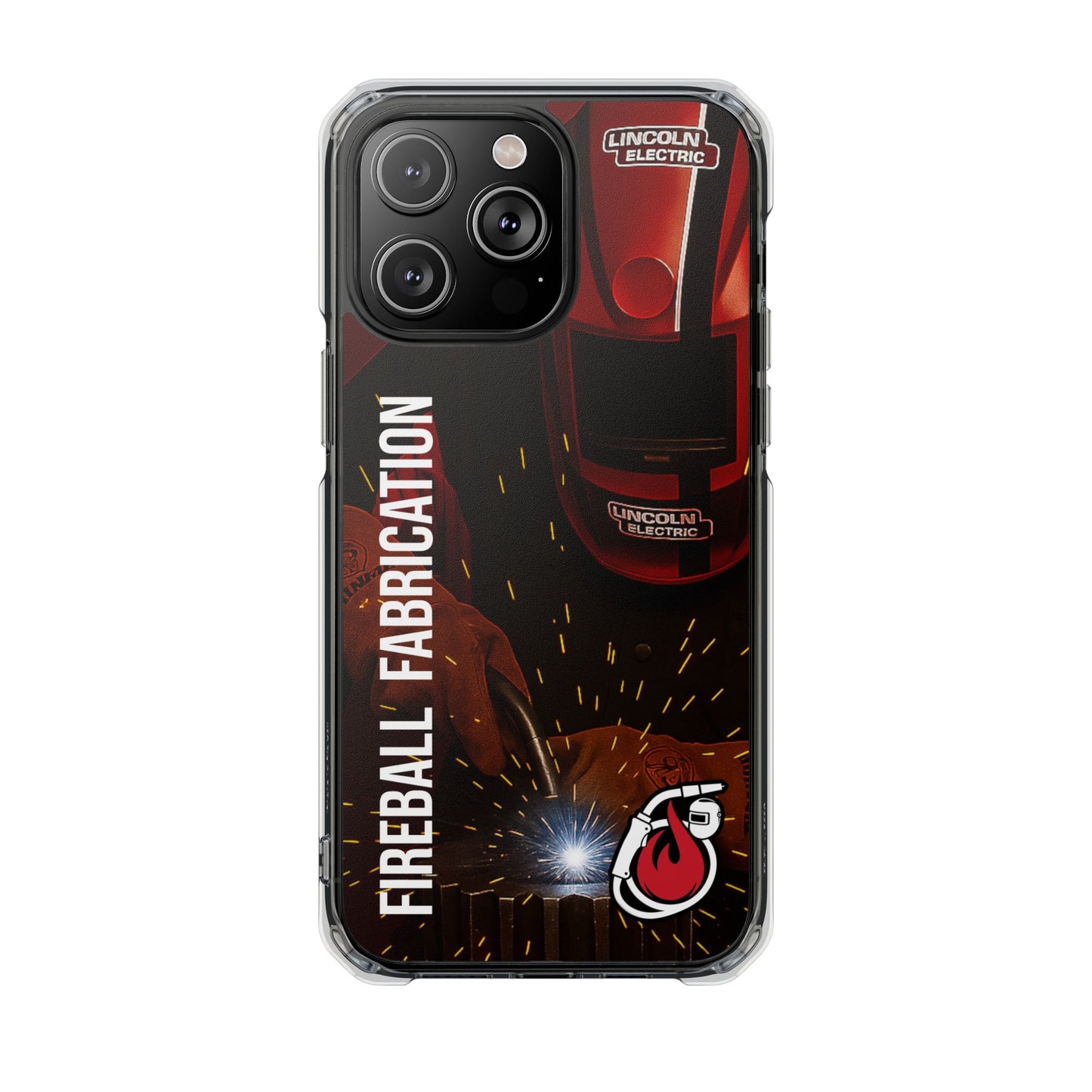 Fireball Fabrication - Fundas magnéticas transparentes resistentes a impactos para iPhone