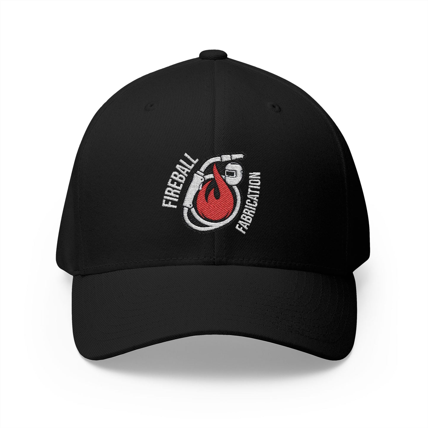 Gorra de béisbol bordada FlexFit de Fireball Fabrication v3.5