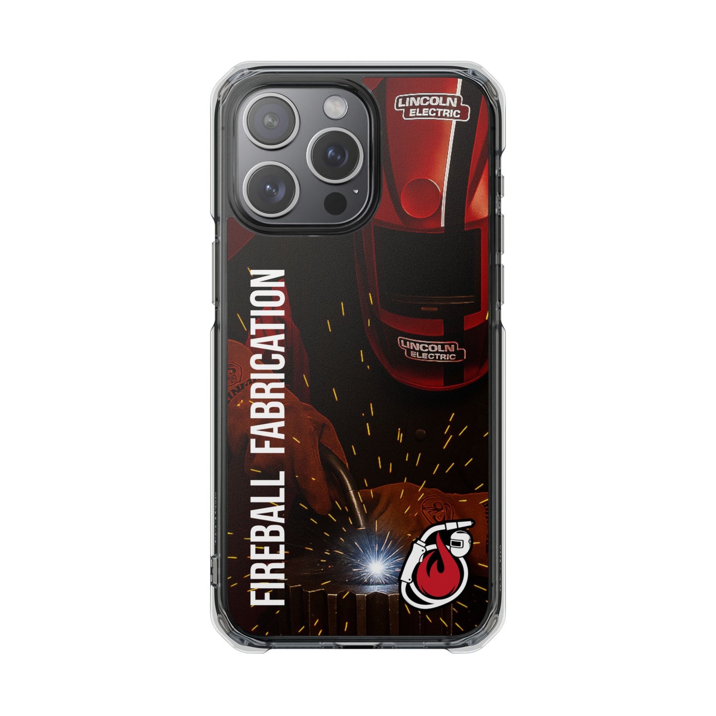 Fireball Fabrication - Fundas magnéticas transparentes resistentes a impactos para iPhone