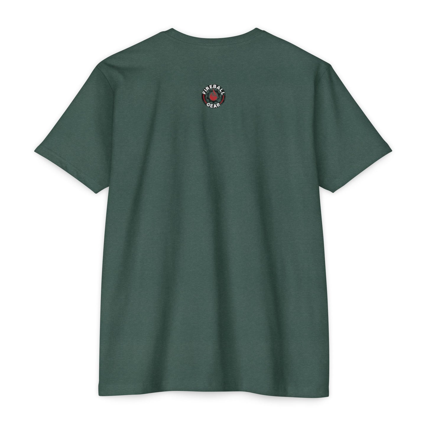 Camiseta Fireball 3D v4 desgastada - Heather