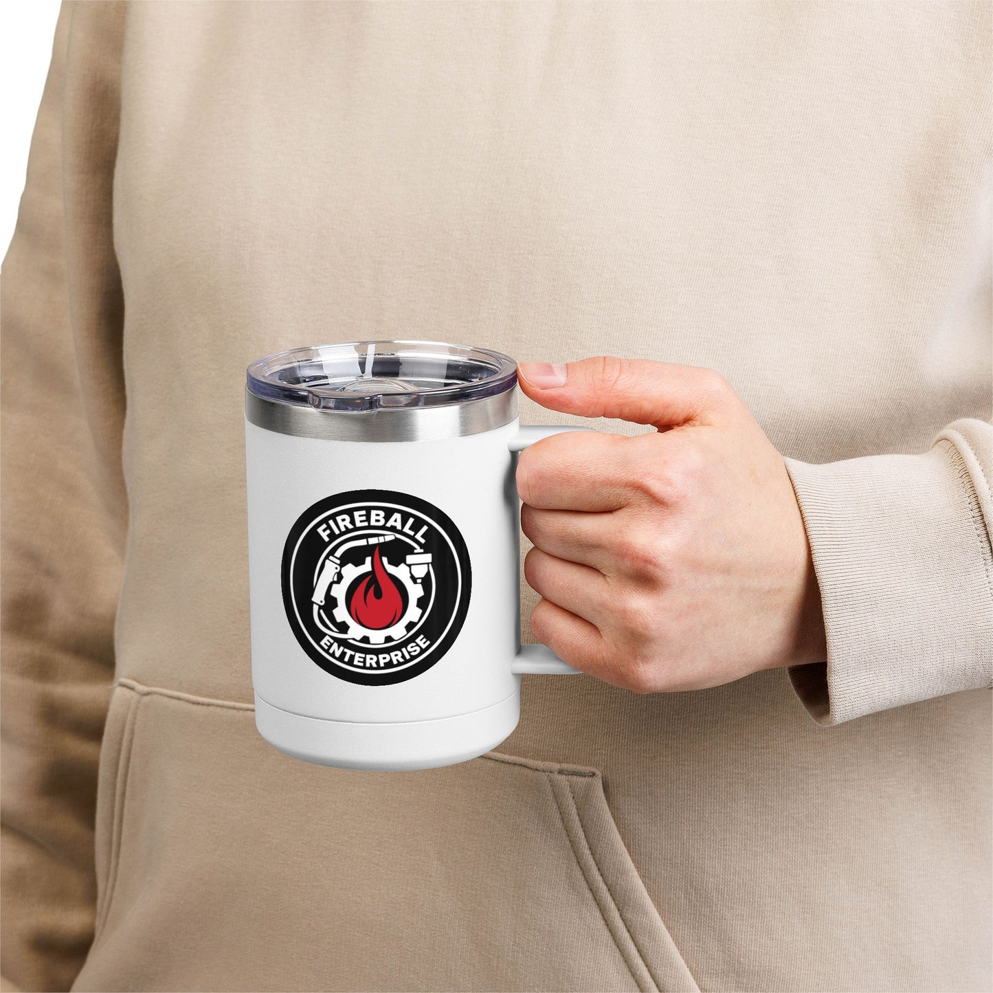 Fireball Enterprise v4.5 – Isolierter Kaffeebecher – 15 oz