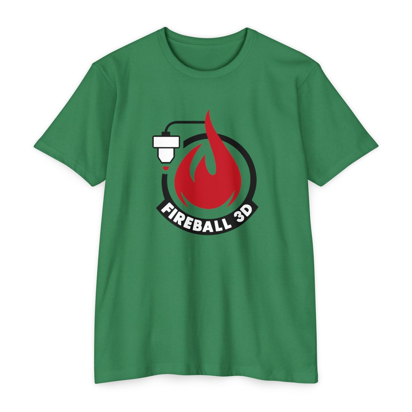Camiseta CVC de Fireball 3D v4.1