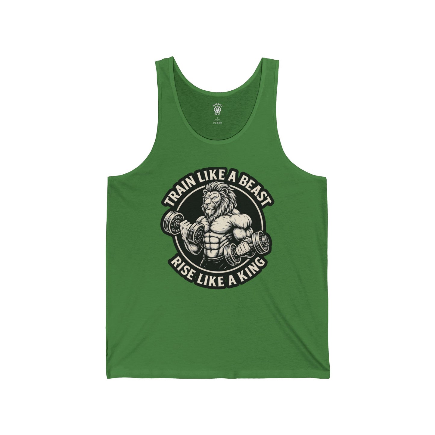 Entrena como una bestia, asciende como un rey - Camiseta sin mangas unisex