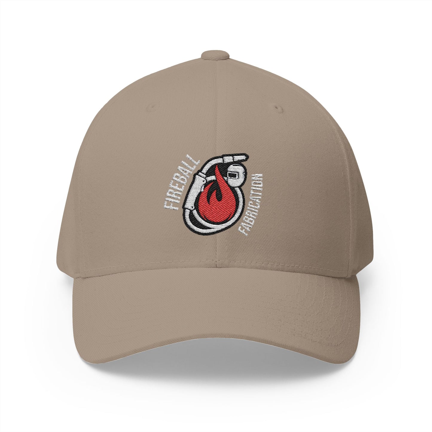 Gorra de béisbol bordada FlexFit de Fireball Fabrication v3.5