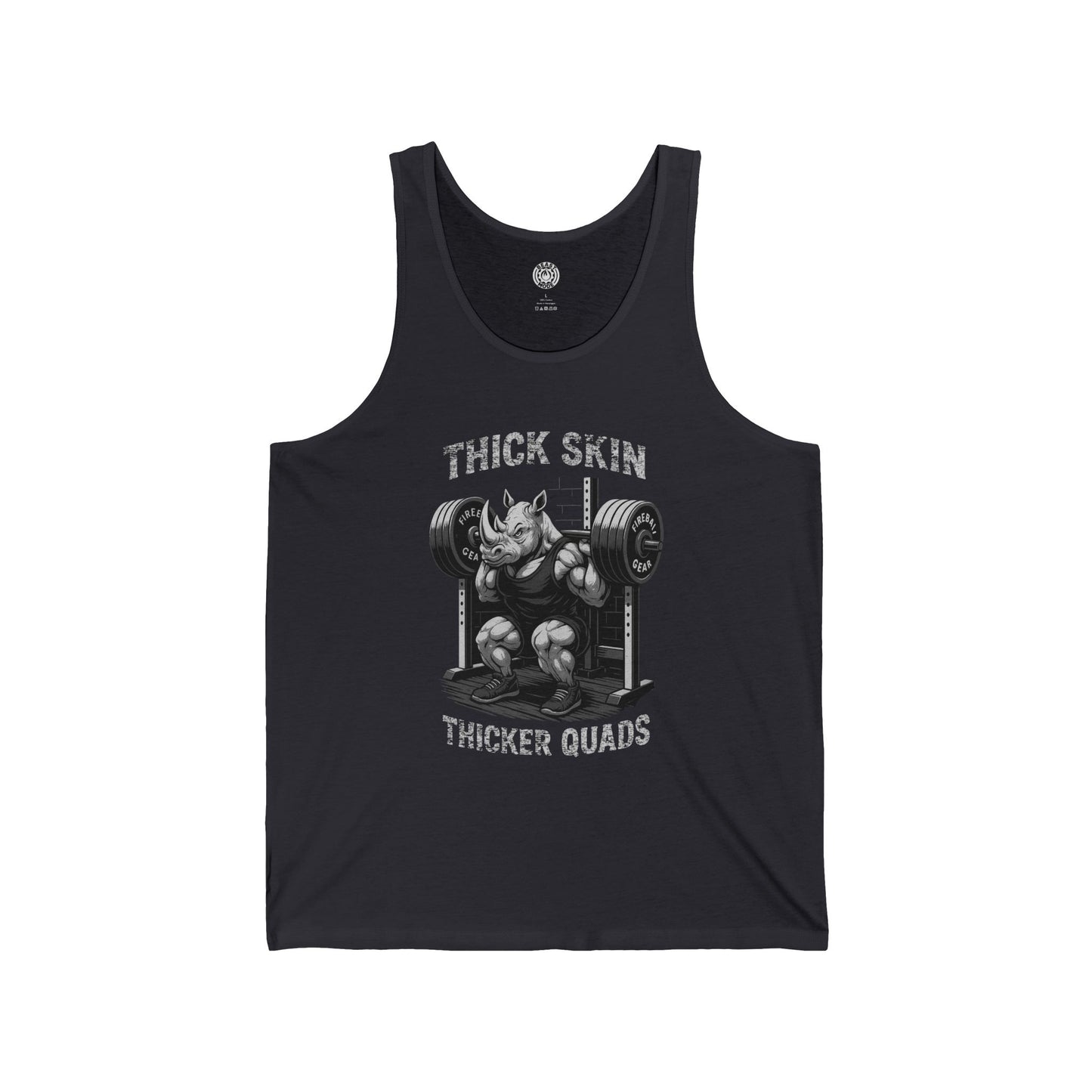 Beast Mode Series - Thick Skin, Thicker Quads - Unisex Jersey Tank Top