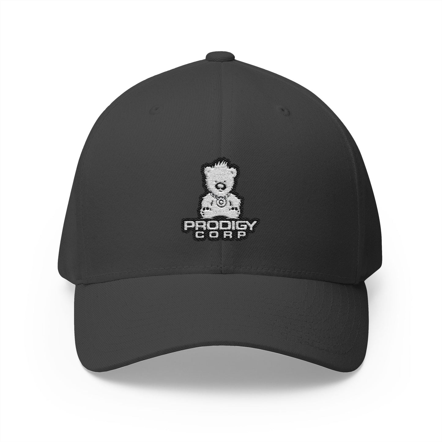 Alien Earth Prodigy Corp - FlexFit Embroidered Baseball Cap - White Thread