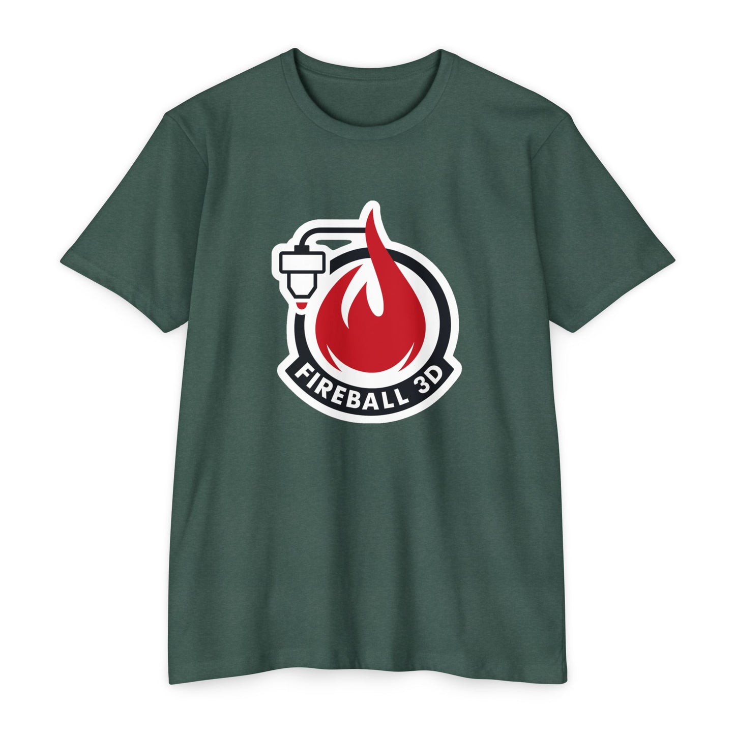 Fireball 3D v4.1 Outlined - Camiseta jaspeada