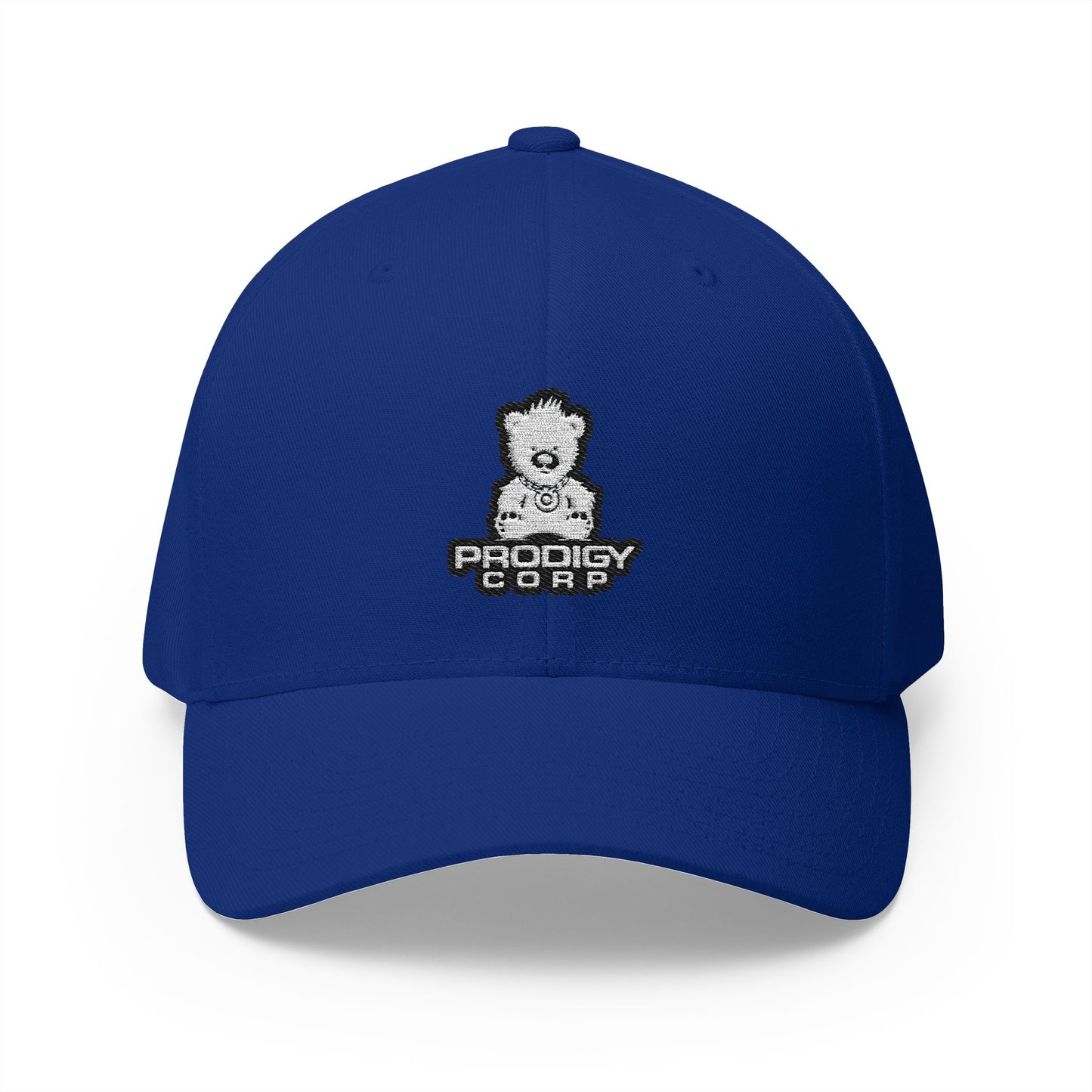 Alien Earth Prodigy Corp - FlexFit Embroidered Baseball Cap - White Thread