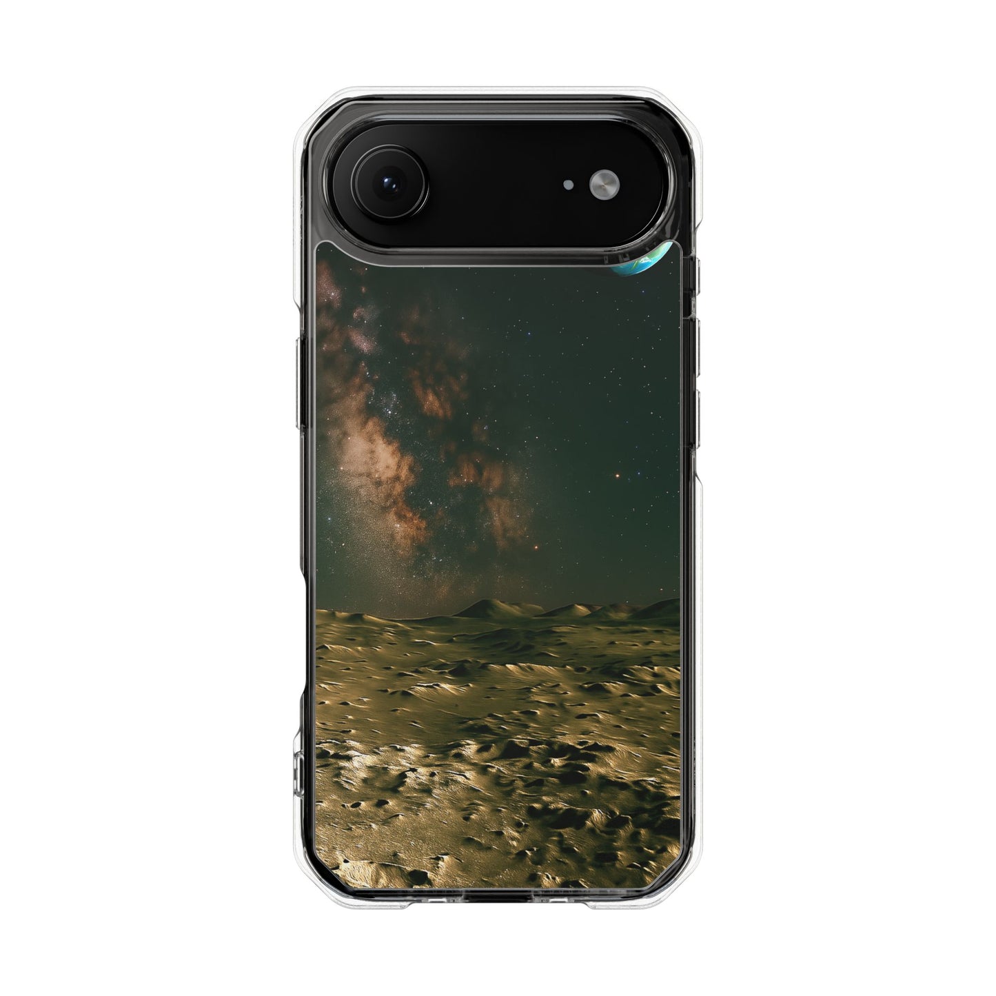 Standing on the Moon - Magnetic Clear Impact iPhone Cases