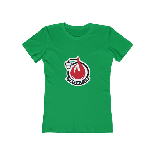 Fireball 3D Logo - Frauen Slim Fit T-Shirt
