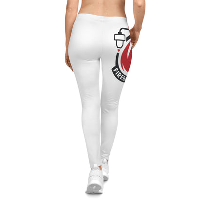 Fireball 3D Women's Leggings - White