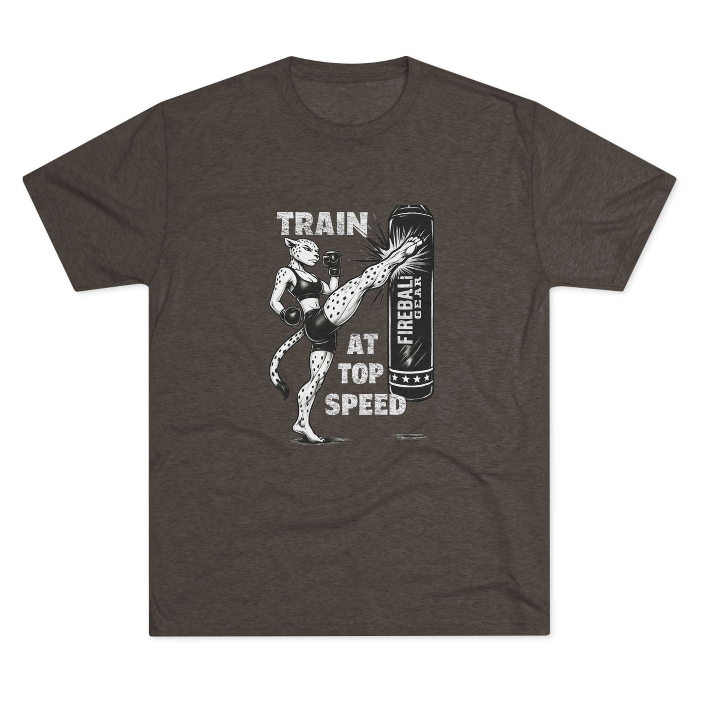 Beast Mode Series - Train at Top Speed Female - Triblend T-shirt