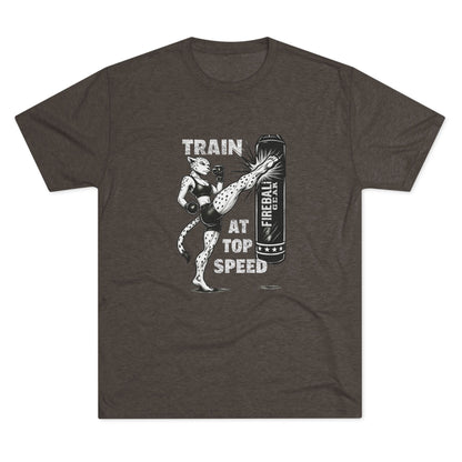 Beast Mode Series - Train at Top Speed Female - Triblend T-shirt