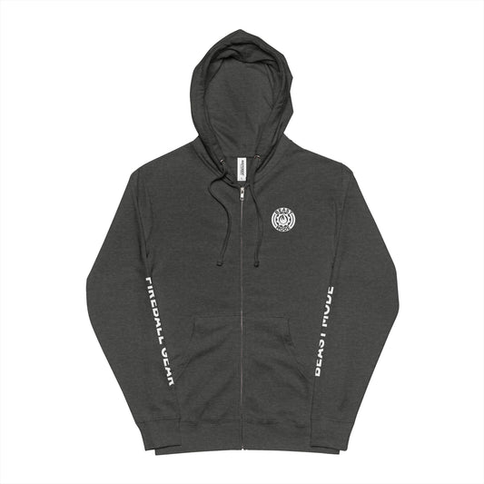 Beast Mode Series - Train at Top Speed - Fitness Zip-Up Lightweight Fleece Hoodie