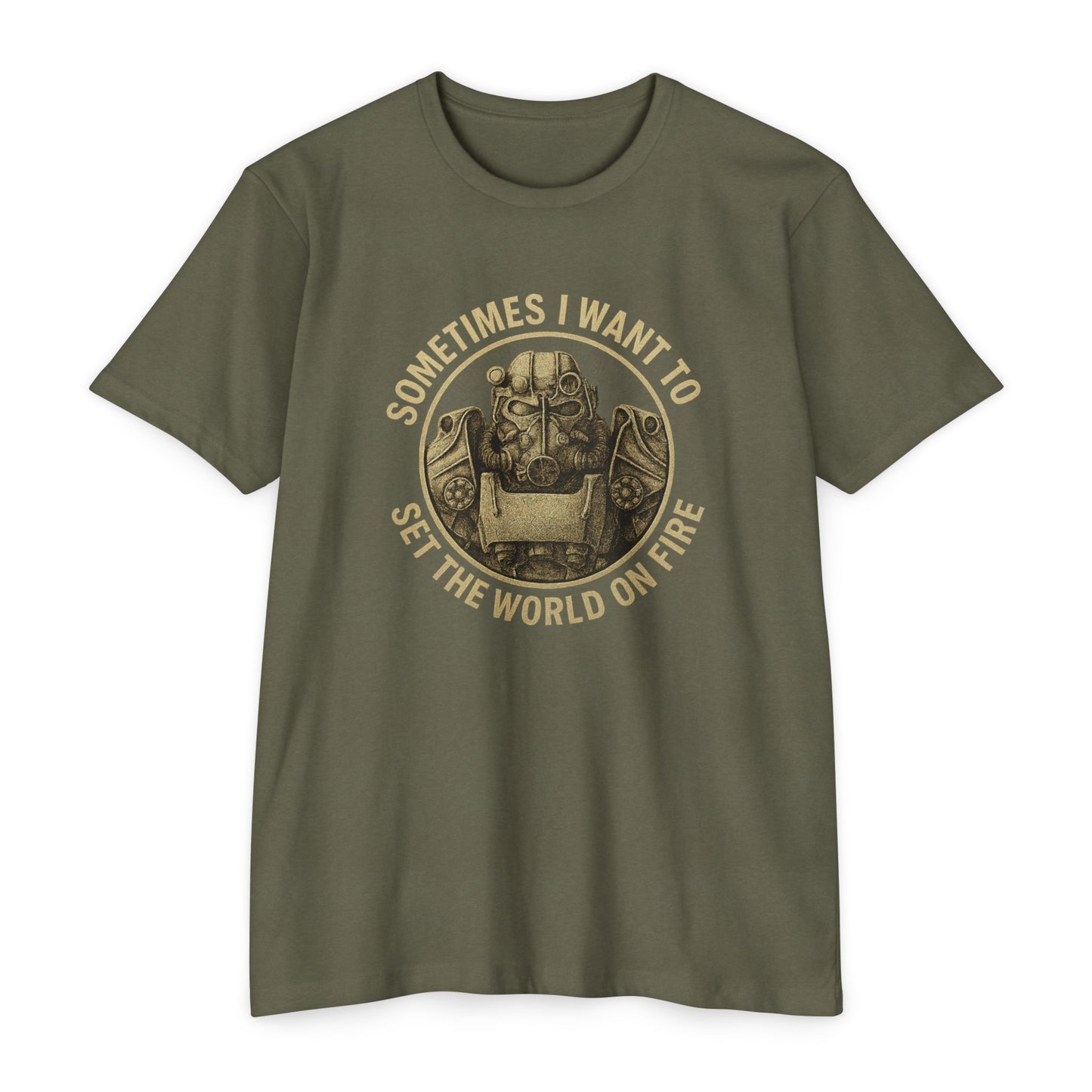 Fallout - A veces quiero prender fuego al mundo - Camiseta unisex