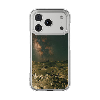 Standing on the Moon - Magnetic Clear Impact iPhone Cases