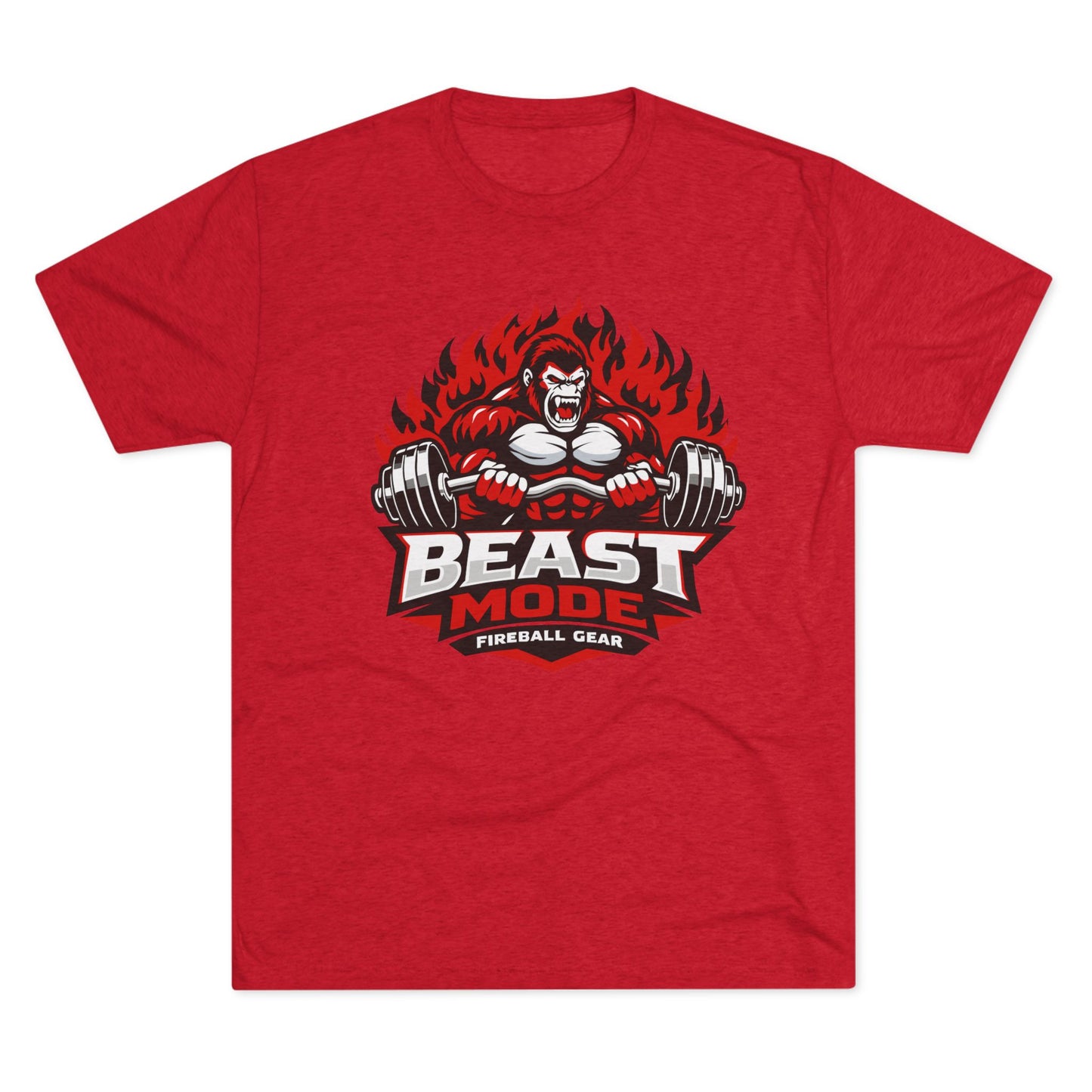 Beast Mode Series - Gorilla - Fitness Triblend T-shirt