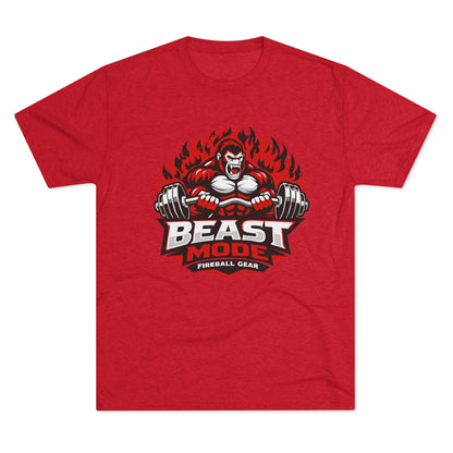 Beast Mode Series - Gorilla - Fitness Triblend T-shirt