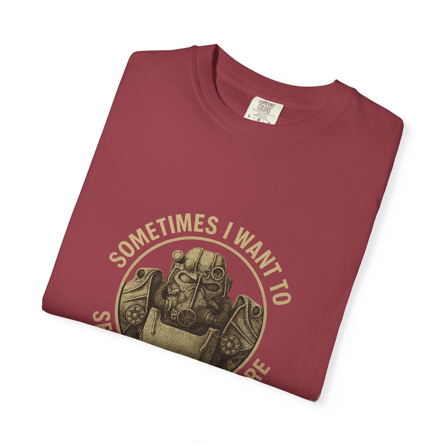 Fallout T-60 T-Shirt: 'Sometimes I Want to Set the World on Fire'