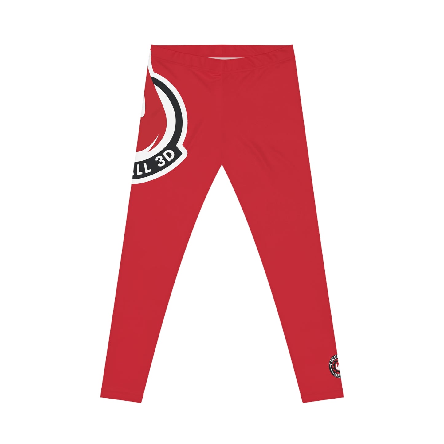 Fireball 3D Women's Leggings - Red