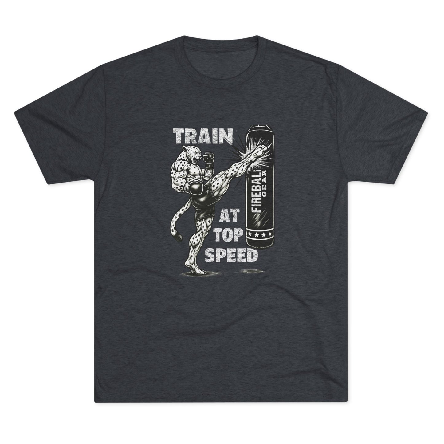 Beast Mode Series - Train at Top Speed - Unisex Triblend T-shirt