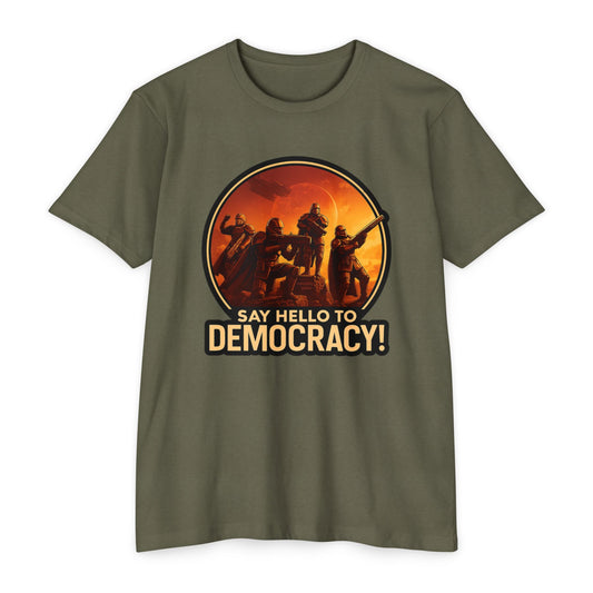 Hell Divers - ¡Saludamos la democracia! - Camiseta unisex