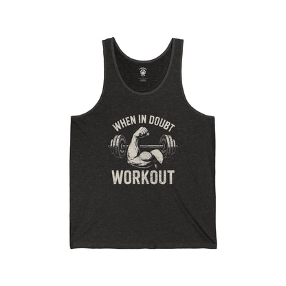 En caso de duda, entrena - Camiseta sin mangas unisex