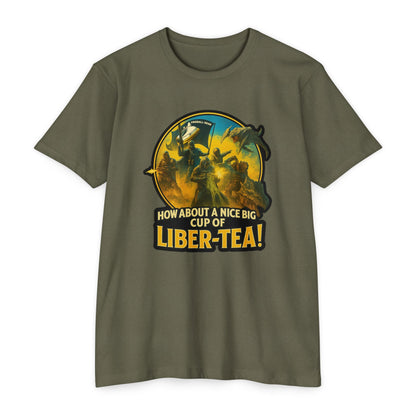 Hell Divers - ¡Disfruta de una buena taza de té LIBRA! - Camiseta CVC