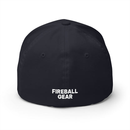 Gorra de béisbol bordada FlexFit Fireball 3D - Colores oscuros