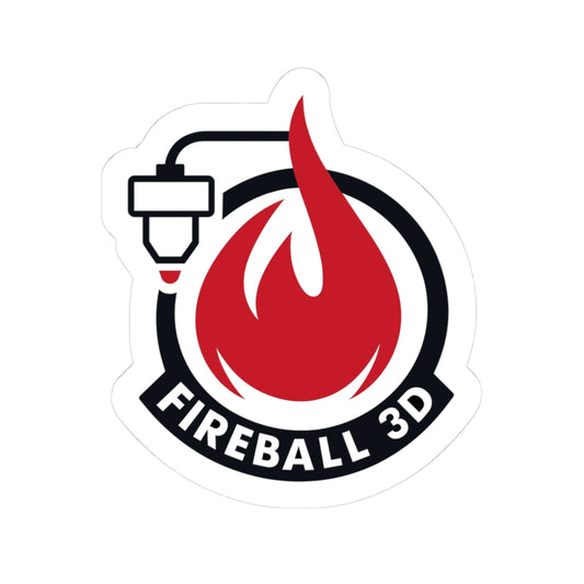 Fireball 3D v4.1 - Logo Sticker