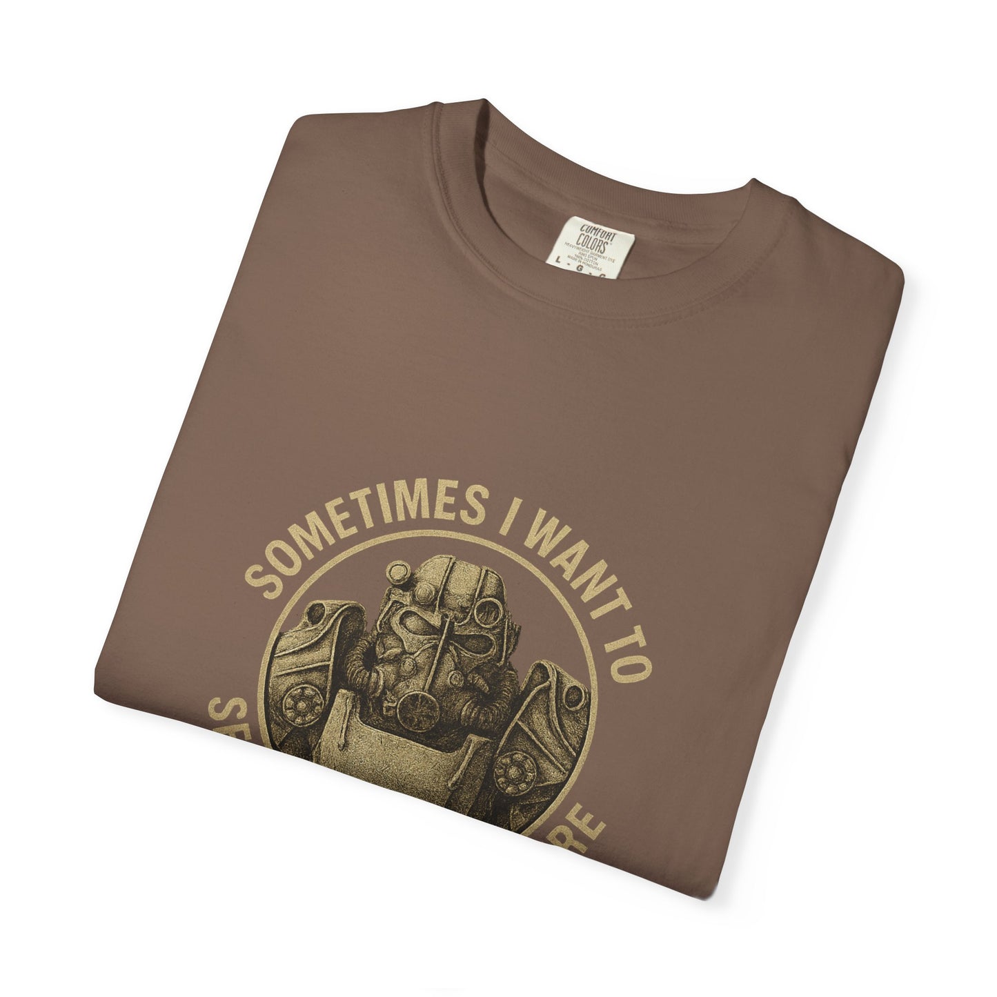 Fallout T-60 T-Shirt: 'Sometimes I Want to Set the World on Fire'